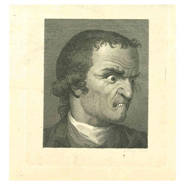 Thomas Holloway, The Physiognomy: The Anger, Original Etching, 1810 For Sale