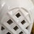 Vintage Mid-Century Optic White Glazed Reiculated Lattice Table Lamp For Sale - Image 4 of 5