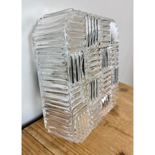Vintage Glass Wall Light, 1970s For Sale - Image 4 of 17