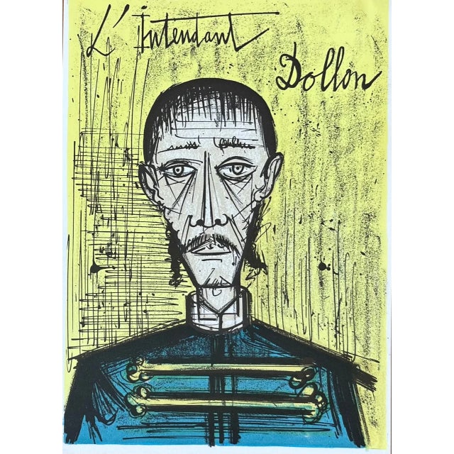 Artist: Bernard Buffet Country: France Title: Liutenant Dollon Medium: Original Lithograph Marks: Not Signed, not numbered...