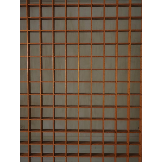 Wooden Room Divider with Lattice Design, 1960 For Sale - Image 10 of 18