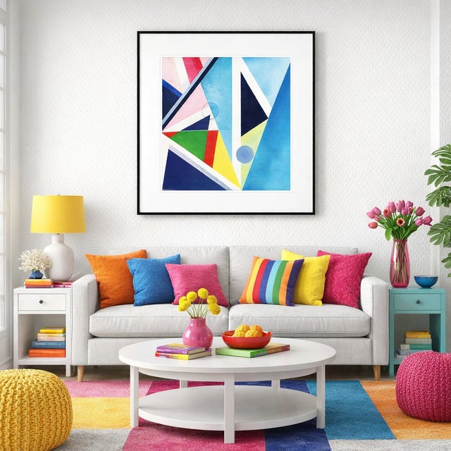 Abstract Abstract Expressionistic Painting, Kites 5 - Limited Edition Art Print (1/16) For Sale - Image 3 of 5