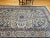 Vintage Persian Nain Room Size Rug, Handwoven Floral Pattern, Ivory & Blue, 7’ X 11’ For Sale In Chicago - Image 6 of 12