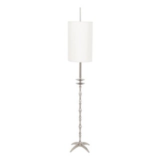 Modernist Chromed Floor Lamp For Sale