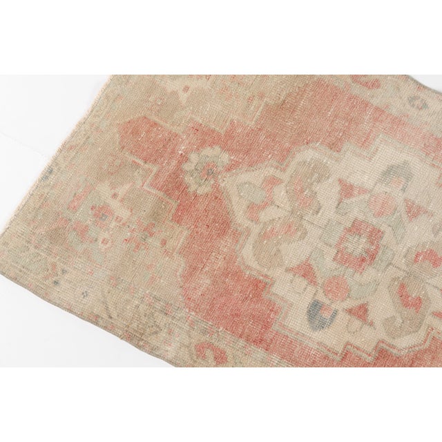 Turkish Antique Vintage Oushak Rug For Sale - Image 6 of 10