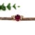 Modern 4Ct Ruby Ring With Earth Mined Diamond Accents: Solid 14k Gold, Size 6.75 For Sale - Image 3 of 6