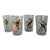 Palm Springs Chic Exotic Bird Juice Glasses- Set of 4 For Sale