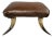 Southwest Horn and Leather Footstool For Sale