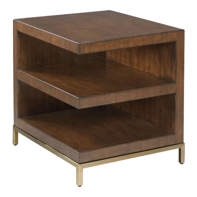 Modern Preston Brown Side Table For Sale
