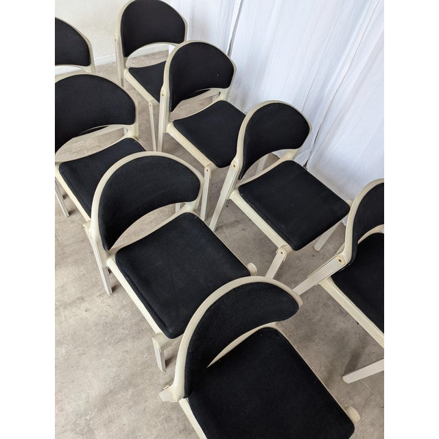 Vintage Stackable Chairs by Aeon Mondial, 1980s, Set of 8 For Sale - Image 18 of 18