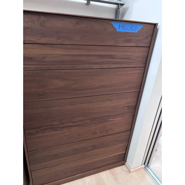 Wood Mid Century Style Walnut Mobican Highboy For Sale - Image 7 of 9