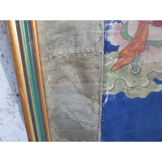 Antique Tibetan Tanka White Tara 18th For Sale - Image 13 of 14