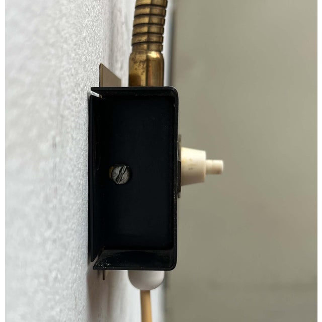 Metal Mid-Century Modern Gooseneck Wall Lamp from Aris, Finland, 1950s For Sale - Image 7 of 18