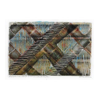 2000 Mixed Media Abstract Print For Sale