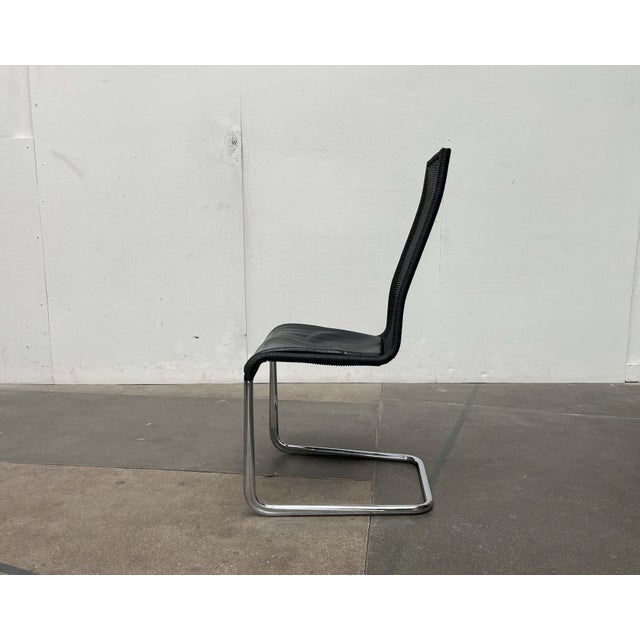 German B25 Black Cantilever Chair with Leather Cushion from Tecta by Tecta and Jean Prouve For Sale - Image 14 of 18