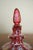 Late 19th Century Antique Bohemian Cranberry Glass Enameled Perfume Bottle, 19th. Century For Sale - Image 5 of 10