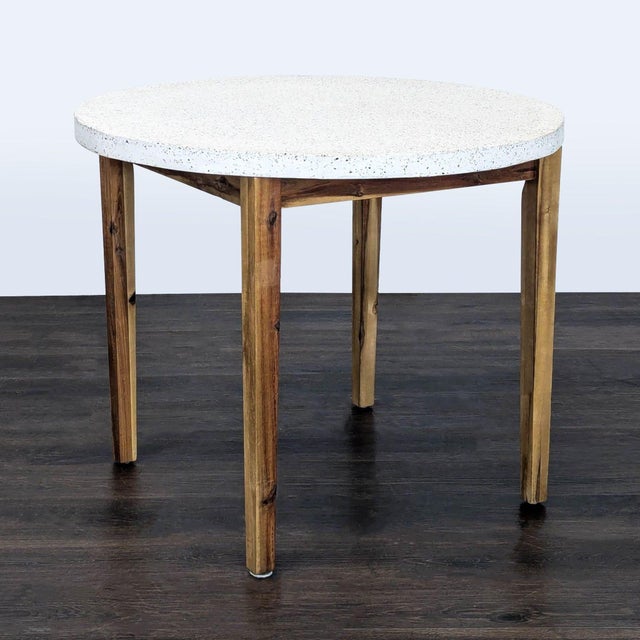Modern Design Ideas Terrazza Bistro Table in Sand For Sale - Image 3 of 6