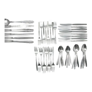 Vintage Traditional Modern Mix Match Stainless Steel Silverware Flatware Set – 8 Place Settings
