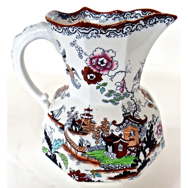 Six Piece "Mason's Ironstone" Toiletry Set, English, Circa 1835 For Sale - Image 15 of 18