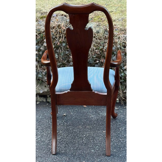 Harden Furniture Late 20th Century Solid Cherry Queen Anne Dining Chairs - Set of 6 For Sale - Image 4 of 12