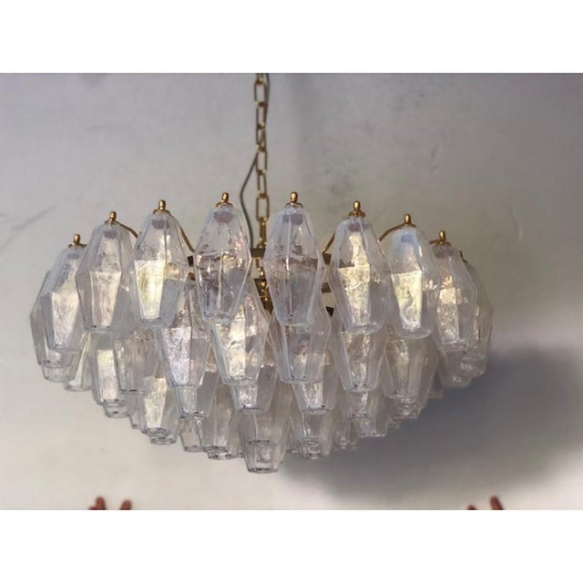 Impressive Murano Glass Sputnik Chandelier poliedro like mazzega zuccheri venini barovier style Rare opalino murano glass...