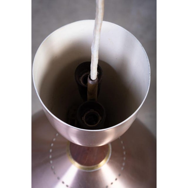 Wood Pendant Lamps attributed to Svend Holm Sørensen for Holm Sørensen & Co, 1950s, Set of 2 For Sale - Image 7 of 9