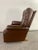 EEnglish Chesterfield Style Brown Leather Tufted Reclining & Rocking Club Chair For Sale - Image 4 of 12