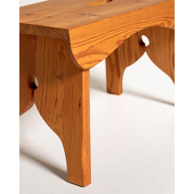 Pine Stool, Sweden, 1960s For Sale - Image 6 of 10