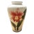 Cloisonné‑Style Porcelain Vase With Silver Trim For Sale