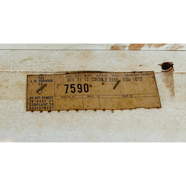 Mid 20th Century Mid-Century Imperial Demi-Lune Console Table For Sale - Image 9 of 9