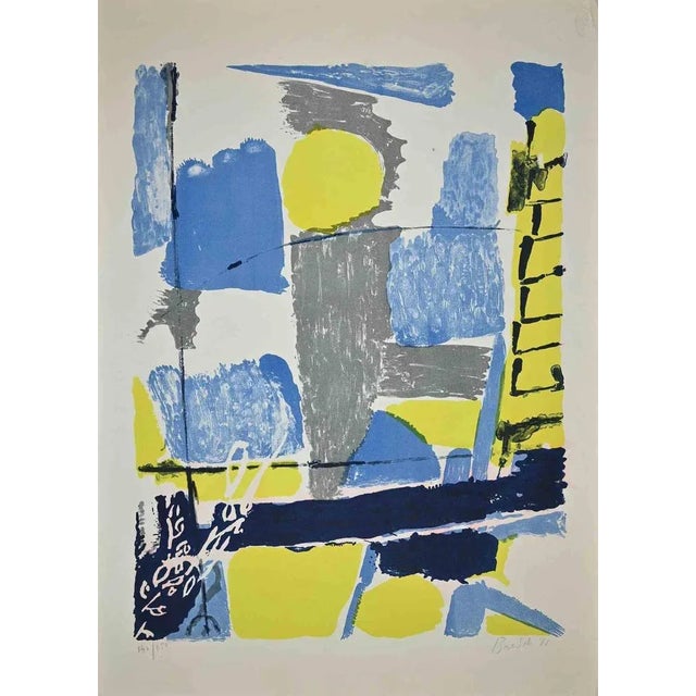 Gastone Breddo, Composition, Original Lithograph, 1961 For Sale - Image 3 of 3
