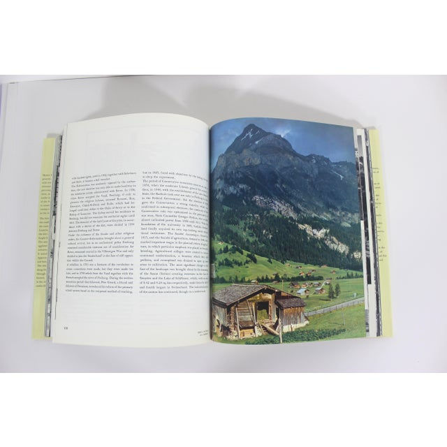 1972 Switzerland Turmeric Coloured Linen Hard Cover Coffee Table Book With Dust Jacket For Sale - Image 11 of 15