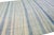 2020s Modern Moroccan Style Handmade Stripe Pattern Ivory and Blue Wool Rug For Sale - Image 5 of 10