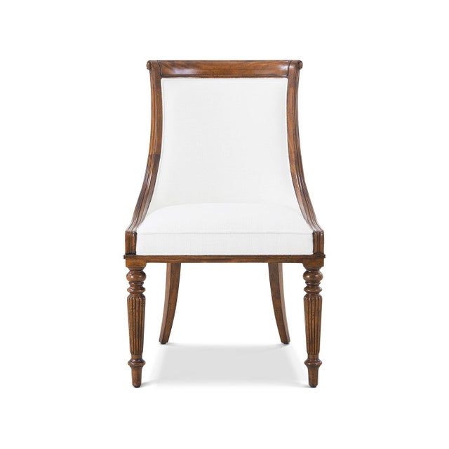 English Regency Style Mahogany Dining Chair- Set of 2 For Sale - Image 3 of 5
