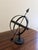 French Country Black Iron Armillary Globe Sculpture – Traditional Landscape & Garden Decor For Sale - Image 3 of 8
