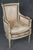 Cream Pair of French Louis XVI Style Paint Decorated Bergère Chairs by Maison Jansen For Sale - Image 8 of 15