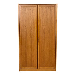 Danish Teak Wardrobe, 1960s For Sale