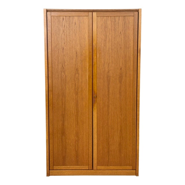 Danish Teak Wardrobe, 1960s For Sale