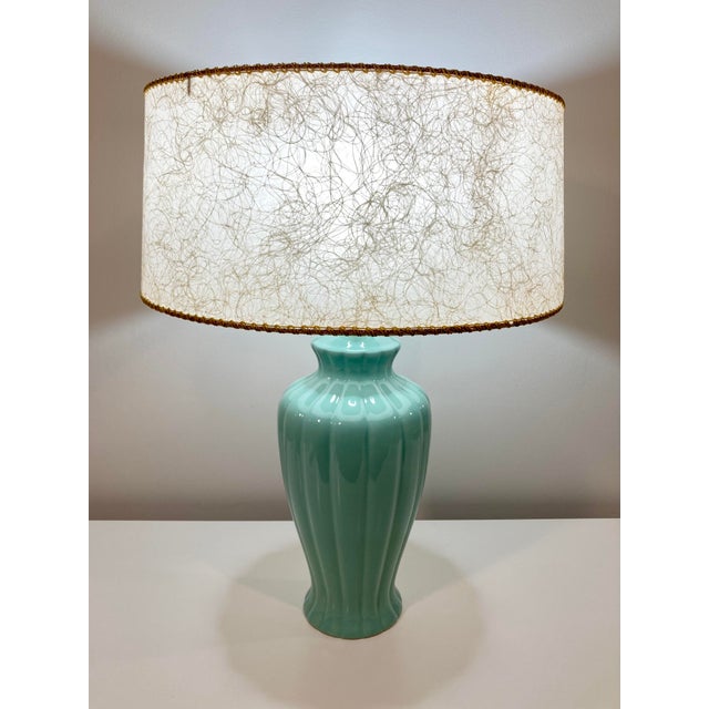 This beautiful, vintage piece gives elegant vibes with its sleek proportions! No chips or cracks. Shade not included....