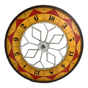 Antique Carnival Game Wheel of Chance With Two Sided Play