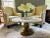 1960s Conmar Italian Hollywood Regency Coffee Table With Carrara Marble Top | Hand-Carved Giltwood Acanthus Pedestal | Made in Italy For Sale - Image 13 of 15