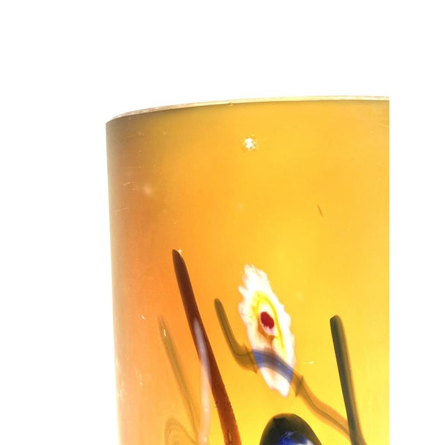 Postmodern Cylindrical Vases in Vetro Satinato with Millefiori Murrine, Murano, 1980s, Set of 2 For Sale - Image 13 of 18