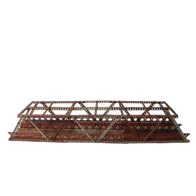 Metal Vintage Erector Set Architectural Trestle Bridge Model For Sale - Image 7 of 14