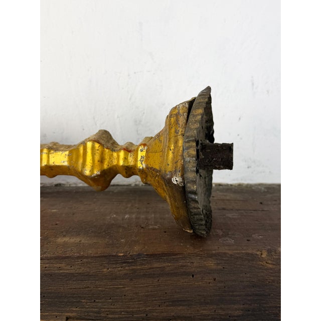Architecture Salvage Wood Altar Candlestick For Sale - Image 14 of 18
