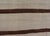 Tribal Turkish Vintage Kilim Rug Ivory Beige With Brown Stripes Wool Flatweave For Sale - Image 3 of 10
