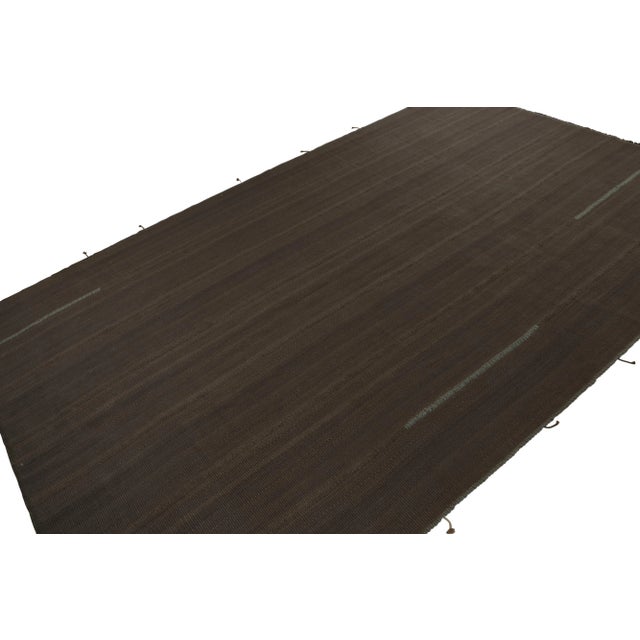 Handwoven in wool, a 12x19 Kilim from an innovative new contemporary flat weave collection by Rug & Kilim. On the Design:...