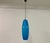 Mid-Century Modern Italian Long Blue Glass Pendant, 1960s For Sale - Image 3 of 9