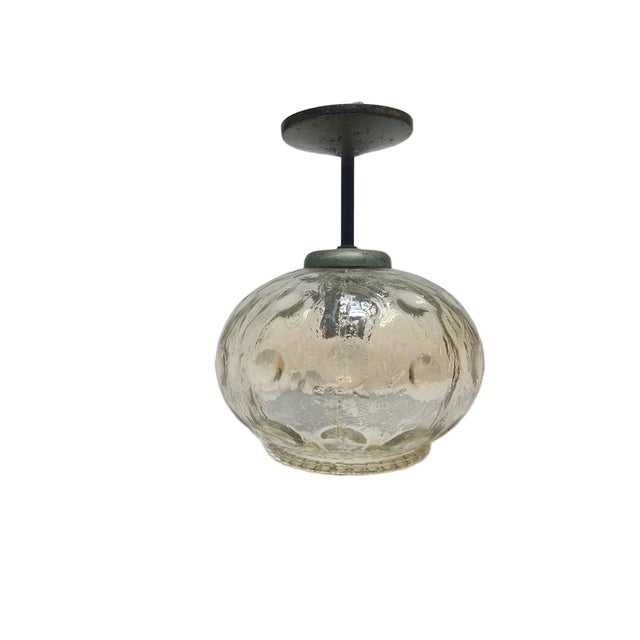 Vintage Communist Pendant Lamp, Poland, 1970s For Sale - Image 4 of 5
