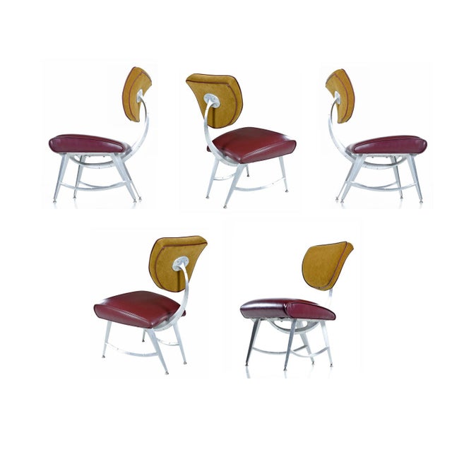 Pair of Jordan Mozer for Disney Quest Chicago Aluminum Armillary Chairs For Sale - Image 6 of 11