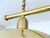 Very large vintage pool pendant light, all brass structure with 2 domes reflectors dimensions h 35.43 in x w 47.63 in x d...